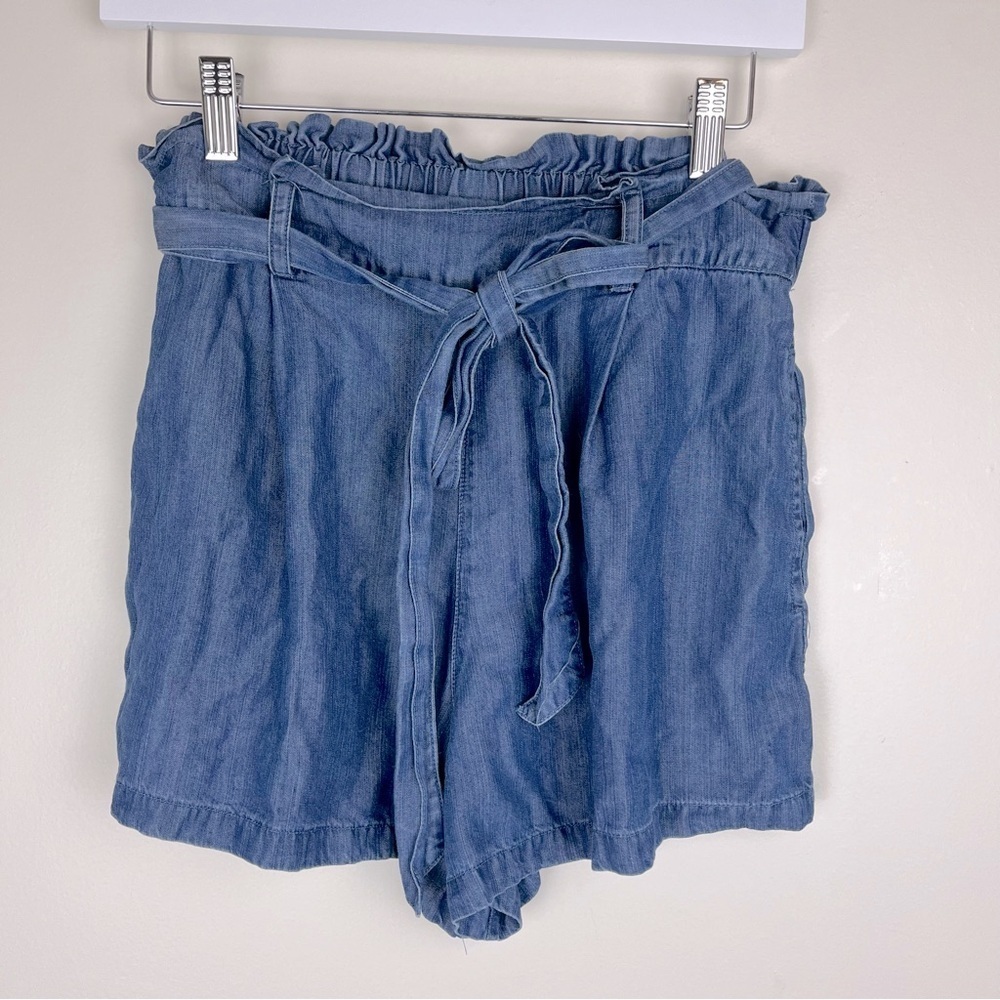 MAHINA Hawaii High Waist Paper Bag Shorts Small